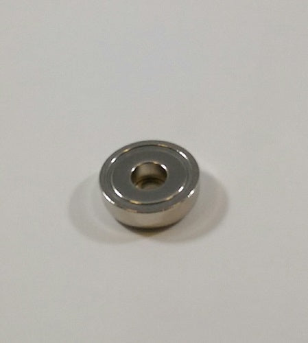B-25 Rare Earth Neodymium Round Base Magnet with Counterbore Style Hole