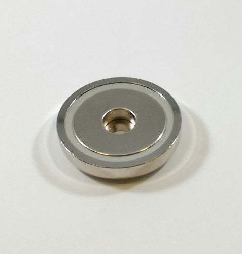 B-42 Rare Earth Neodymium Round Base Magnet with Counterbore Style Hole