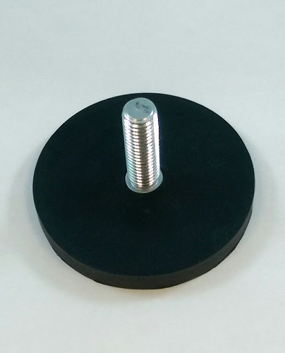 D66 Rubber Encased Neodymium Base Magnet With Threaded Stud