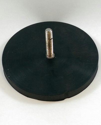 D88 Rubber Encased Neodymium Base Magnet With 1.25" Threaded Stud