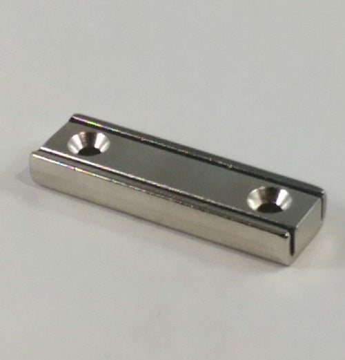 NCH-250 Neodymium Channel Magnet with countersunk mount holes