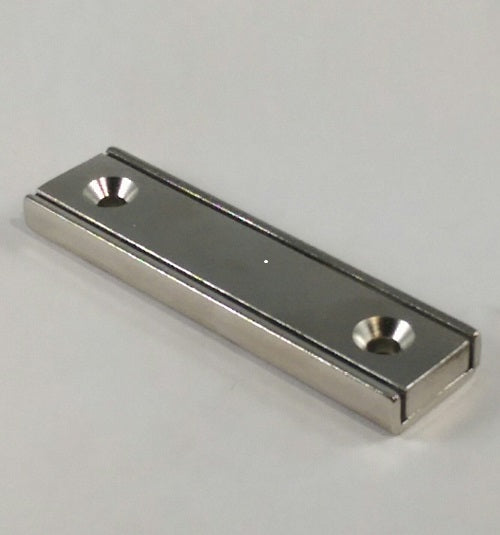 NCH-375 Neodymium Channel Magnet with countersunk mount holes